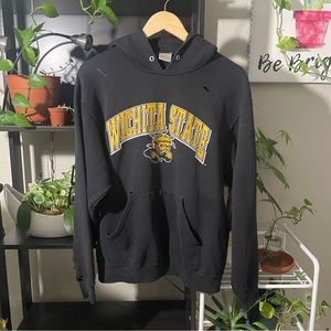 Vintage Distressed Wichita State Hoodie